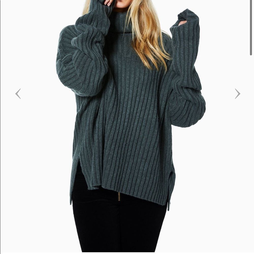 Ramy Brook Shirley Sweater Forest Green XS